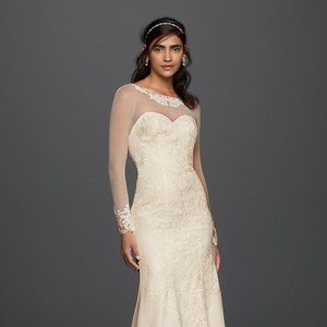 ❗️Royal Ivory Lace Stunning Wedding Gown NWT